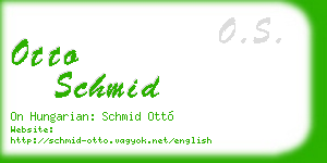 otto schmid business card